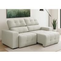 Sofá 3 Lugares Retrátil Reclinável 210cm Veludo Atualle Ferguile - 1