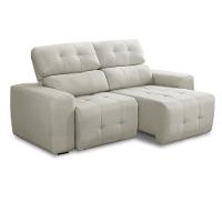 Sofá 3 Lugares Retrátil Reclinável 210cm Veludo Atualle Ferguile - 2