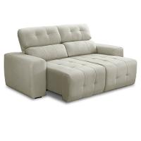 Sofá 3 Lugares Retrátil Reclinável 210cm Veludo Atualle Ferguile - 5