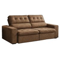 Sofá 3 Lugares Retrátil Reclinável 230cm Nobuck Austin Ferguile - 2