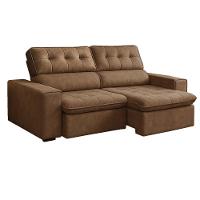 Sofá 3 Lugares Retrátil Reclinável 230cm Nobuck Austin Ferguile - 3