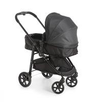 Carrinho de Bebê Olympus New Black com Bebê Conforto Grid Galzerano