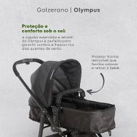 Carrinho de Bebê Olympus New Black com Bebê Conforto Grid Galzerano - 6
