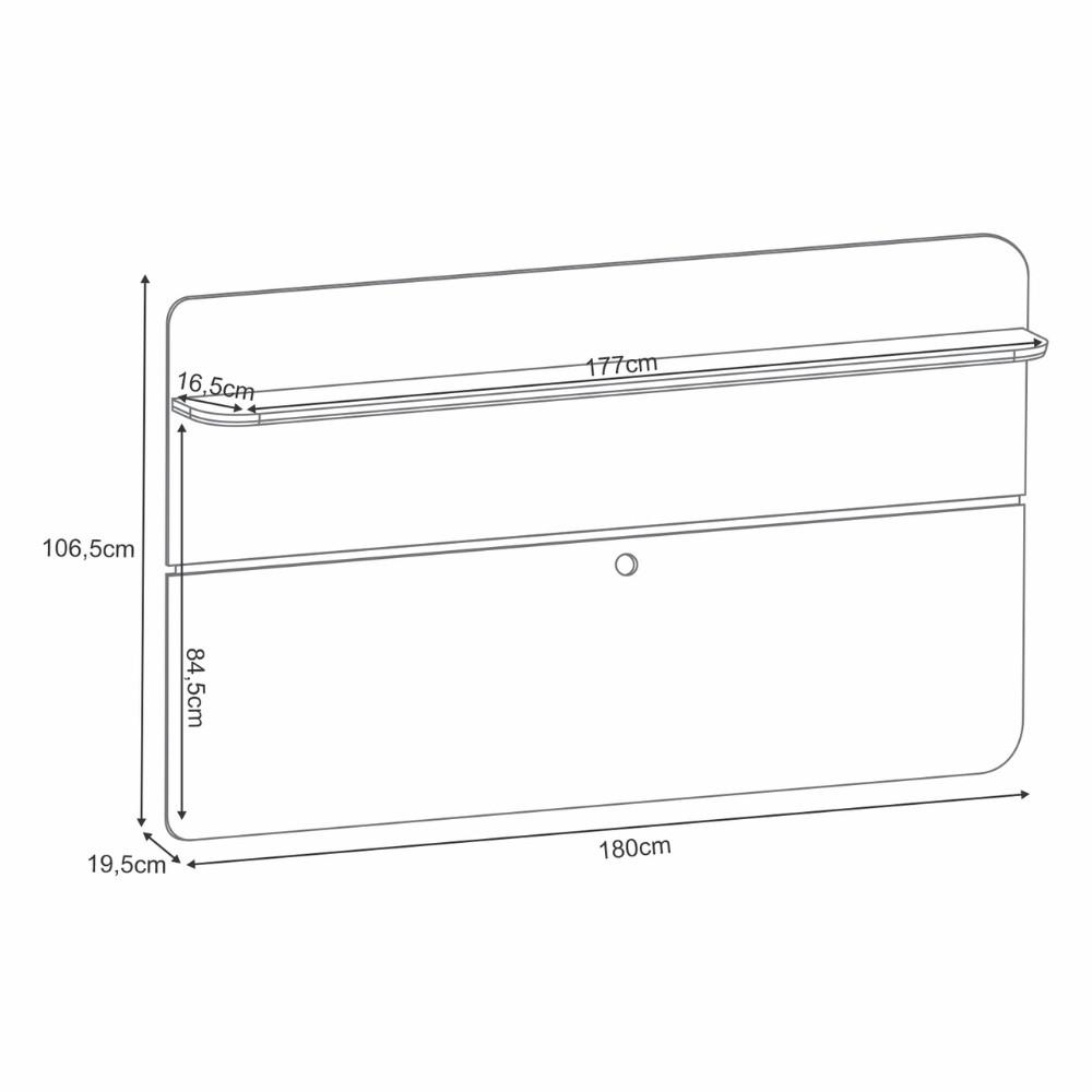 Painel para TV até 70 Polegadas Curv HB Móveis - 3