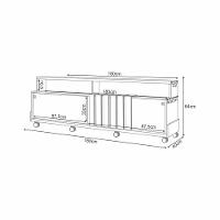 Rack para TV até 70 Polegadas 2 Portas de Correr com Rodízios Graci HB Móveis - 3