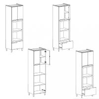 Paneleiro Torre Quente 2 Portas 1 Gaveta Manhattan Herval - 5