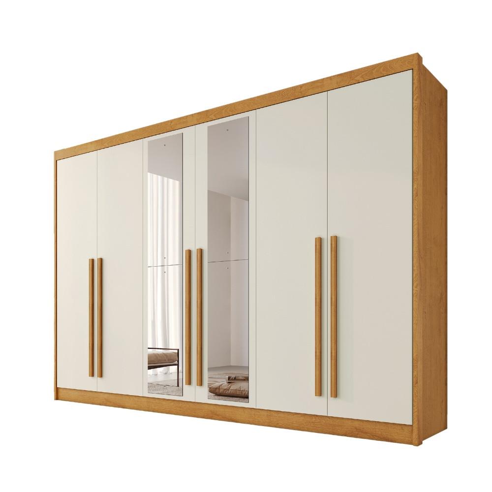 Guarda Roupa Casal com Espelho 6 Portas em MDF Alba Plus - 2