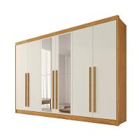 Guarda Roupa Casal com Espelho 6 Portas em MDF Alba Plus - 2
