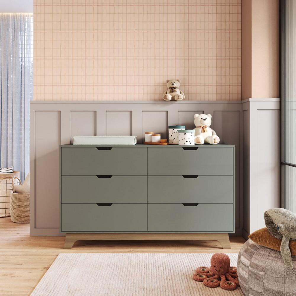 Cômoda Infantil 6 Gavetas MDF Alice Mobikasa - 1