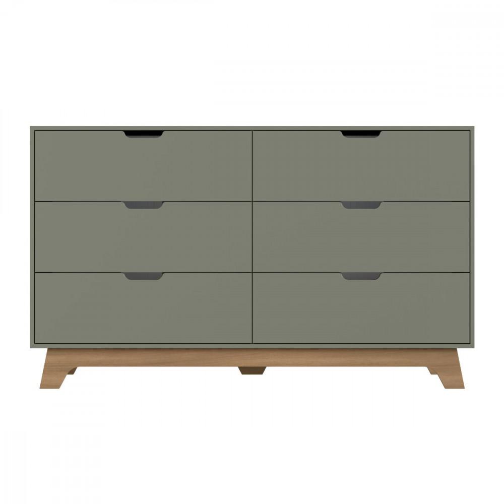 Cômoda Infantil 6 Gavetas MDF Alice Mobikasa - 2