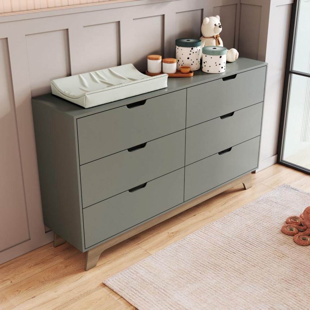 Cômoda Infantil 6 Gavetas MDF Alice Mobikasa - 6