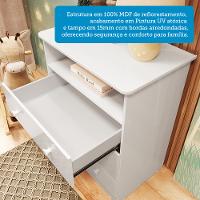 Quarto de Bebê Completo com Berço Minicama Ben e Guarda Roupa Cômoda Smim New MDF Móveis Peroba - 9