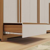 Guarda Roupa Casal com Espelho 6 Portas 3 Gavetas e Pés Em MDF NT6035E Notável Móveis - 6