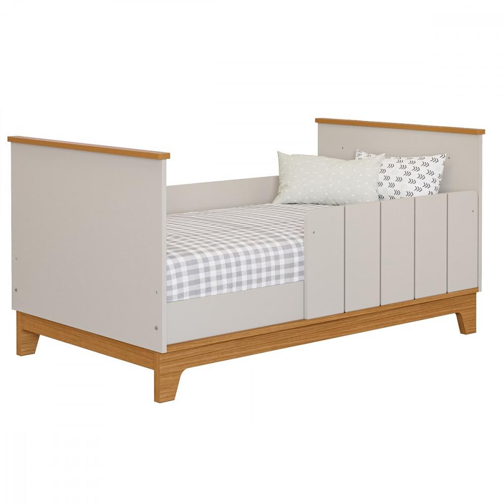 Quarto Bebê Gêmeos Berço Mini Cama  Cômoda 6 gavetas Liza e 2 Colchões Gazin Permobili - 2