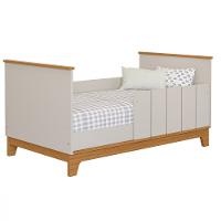 Quarto Bebê Gêmeos Berço Mini Cama  Cômoda 6 gavetas Liza e 2 Colchões Gazin Permobili - 2