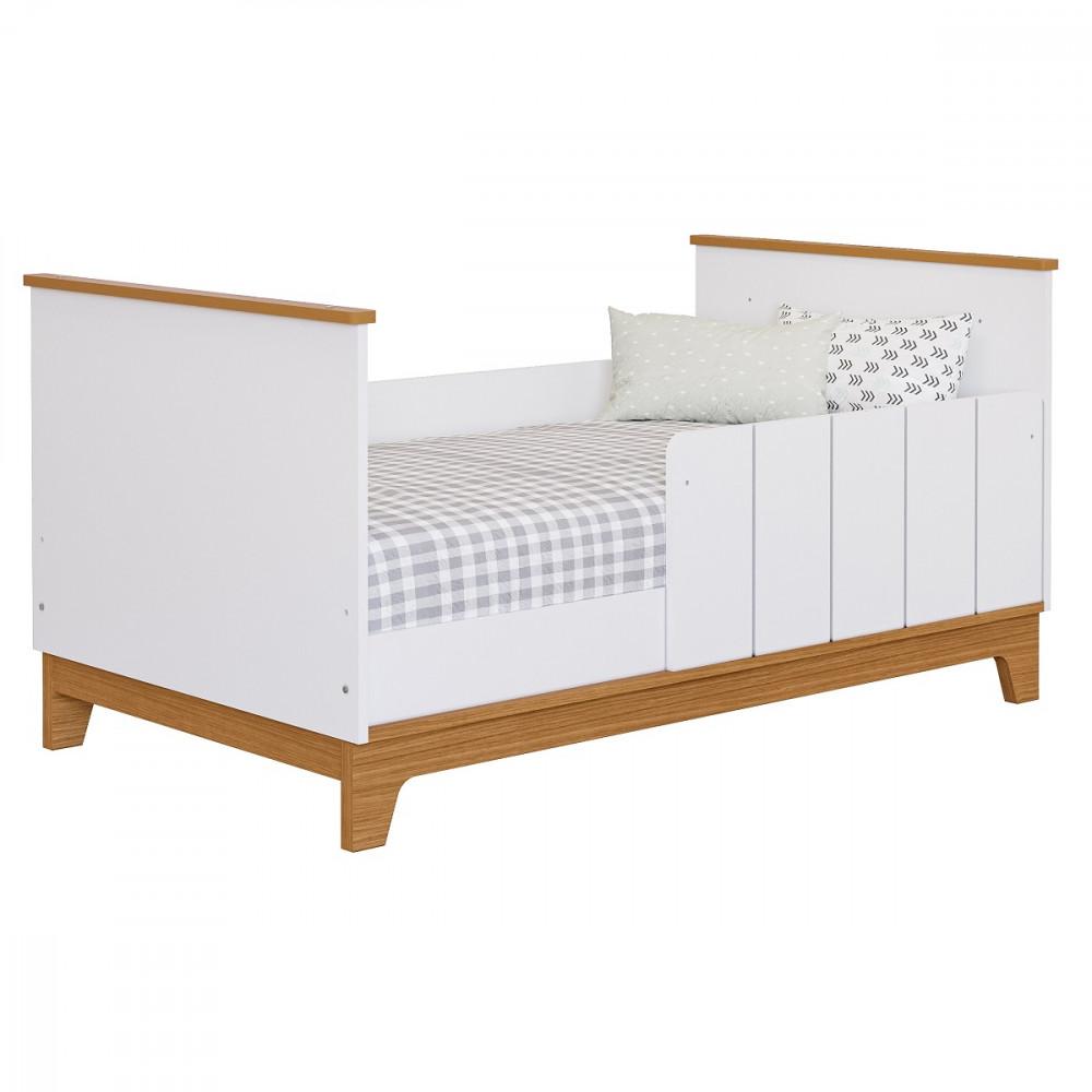 Quarto bebê gêmeos com 2 Berços Mini Cama Liza com 2 Colchões Gazin Permobili - 3