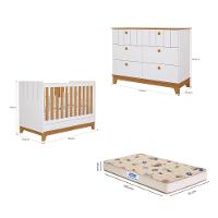 Quarto de Bebê com Cômoda Berço e Colchão Liza Permobili - 2