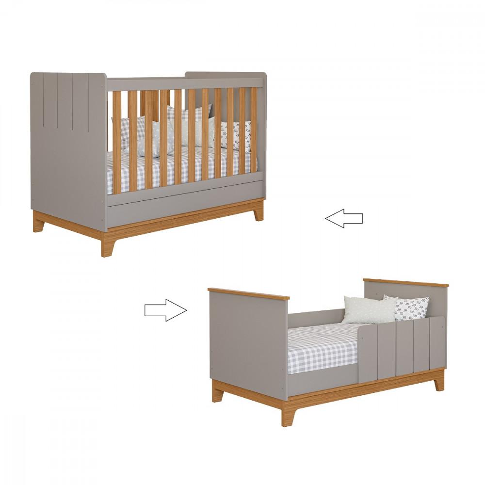 Quarto de Bebê com Guarda Roupa Berço e Colchão Liza Permobili - 4