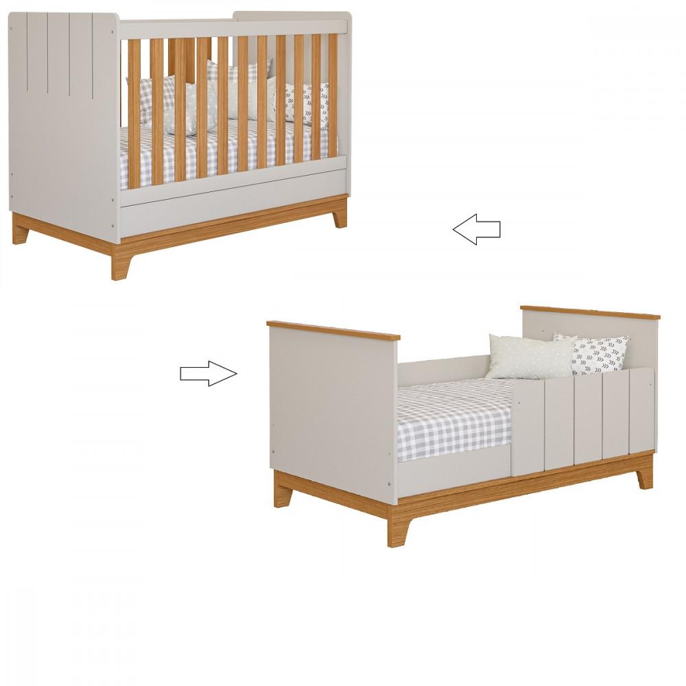 Quarto de Bebê com Guarda Roupa Berço e Colchão Liza Permobili - 3