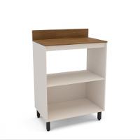 Balcão 2 Portas 80cm com Nicho e Tampo Koya Politorno Móveis - 3