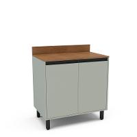 Balcão 2 Portas 80cm com Tampo Koya Politorno Móveis - 2