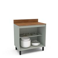 Balcão 2 Portas 80cm com Tampo Koya Politorno Móveis - 5