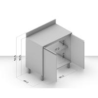 Balcão 2 Portas 80cm com Tampo Koya Politorno Móveis - 6