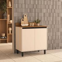 Balcão 2 Portas 80cm com Tampo Koya Politorno Móveis - 1