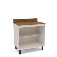 Balcão 2 Portas 80cm com Tampo Koya Politorno Móveis