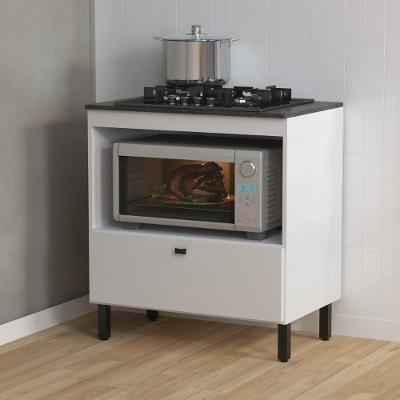 Balcão para Cooktop 4 Bocas 1 Porta Basculante BL3315 Tecno Mobili