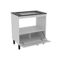 Balcão para Cooktop 4 Bocas 1 Porta Basculante BL3315 Tecno Mobili