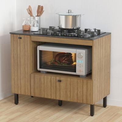 Balcão para Cooktop 5 Bocas 2 Portas BL3316 Tecno Mobili