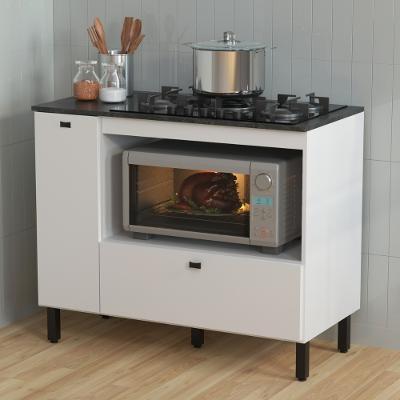 Balcão para Cooktop 5 Bocas 2 Portas BL3316 Tecno Mobili