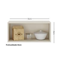 Armário Aéreo 1 Porta Basculante Tunisia Atualle - 3