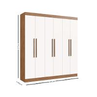 Guarda Roupa Casal 6 Portas Em MDF Darwin Doripel - 4