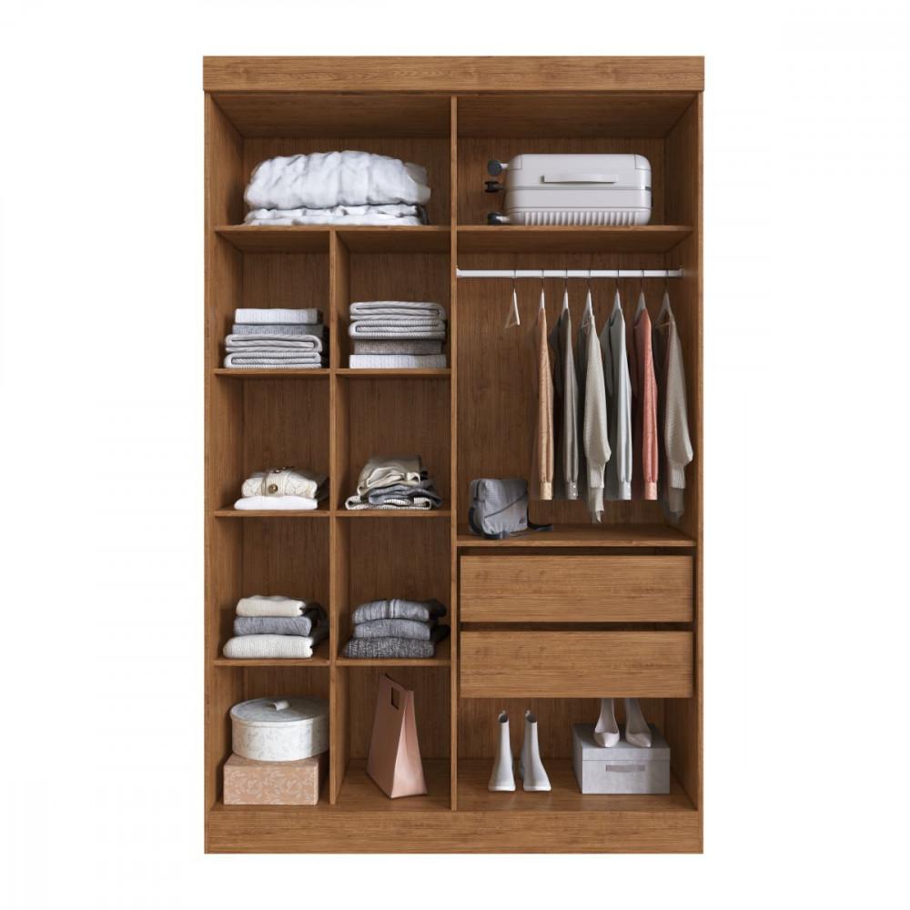 Guarda Roupa Solteiro 4 Portas Em MDF Melbourne Doripel - 3