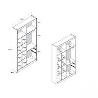 Guarda Roupa Solteiro 4 Portas Em MDF Melbourne Doripel - 5