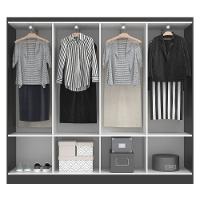 Guarda Roupa Casal 8 Portas Paris Evidência Móveis - 3