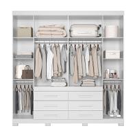 Guarda Roupa Casal com Espelho 6 Portas 6 Gavetas e Pés França Moval - 3