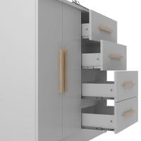 Cômoda 4 Gavetas 2 Portas Bariloche Móveis Sul - 3