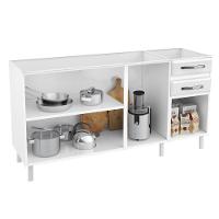 Balcão de Pia em Aço 4 Portas 2 Gavetas 160cm - 2