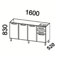 Balcão de Pia em Aço 4 Portas 2 Gavetas 160cm - 7