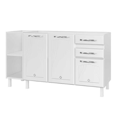 Balcão de Pia em Aço 3 Portas 2 Gavetas sem Pia Star New Telasul