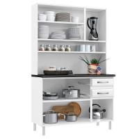 Cozinha Compacta em Aço 6 Portas 2 Gavetas com Tampo - 3