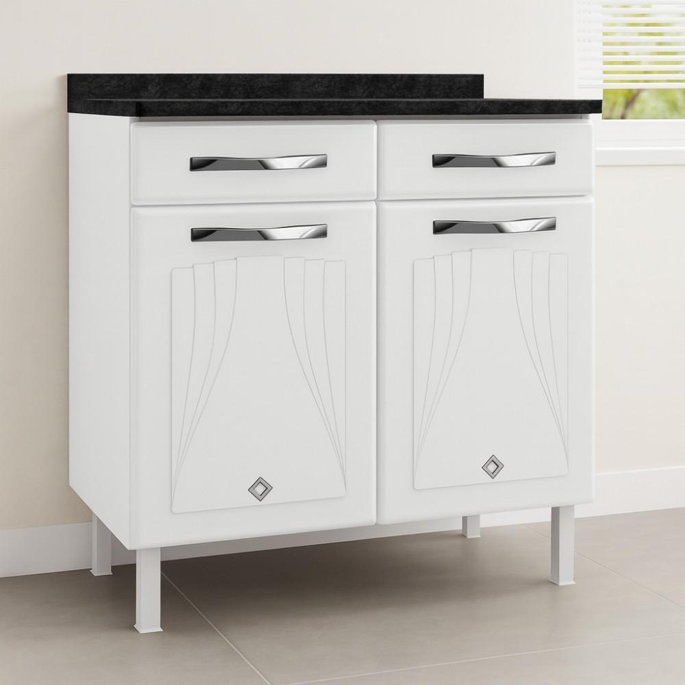 Balcão em Aço 2 Portas 2 Gavetas Star New Telasul - 3