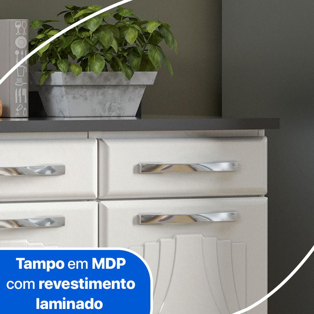 Balcão em Aço 2 Portas 2 Gavetas Star New Telasul - 6