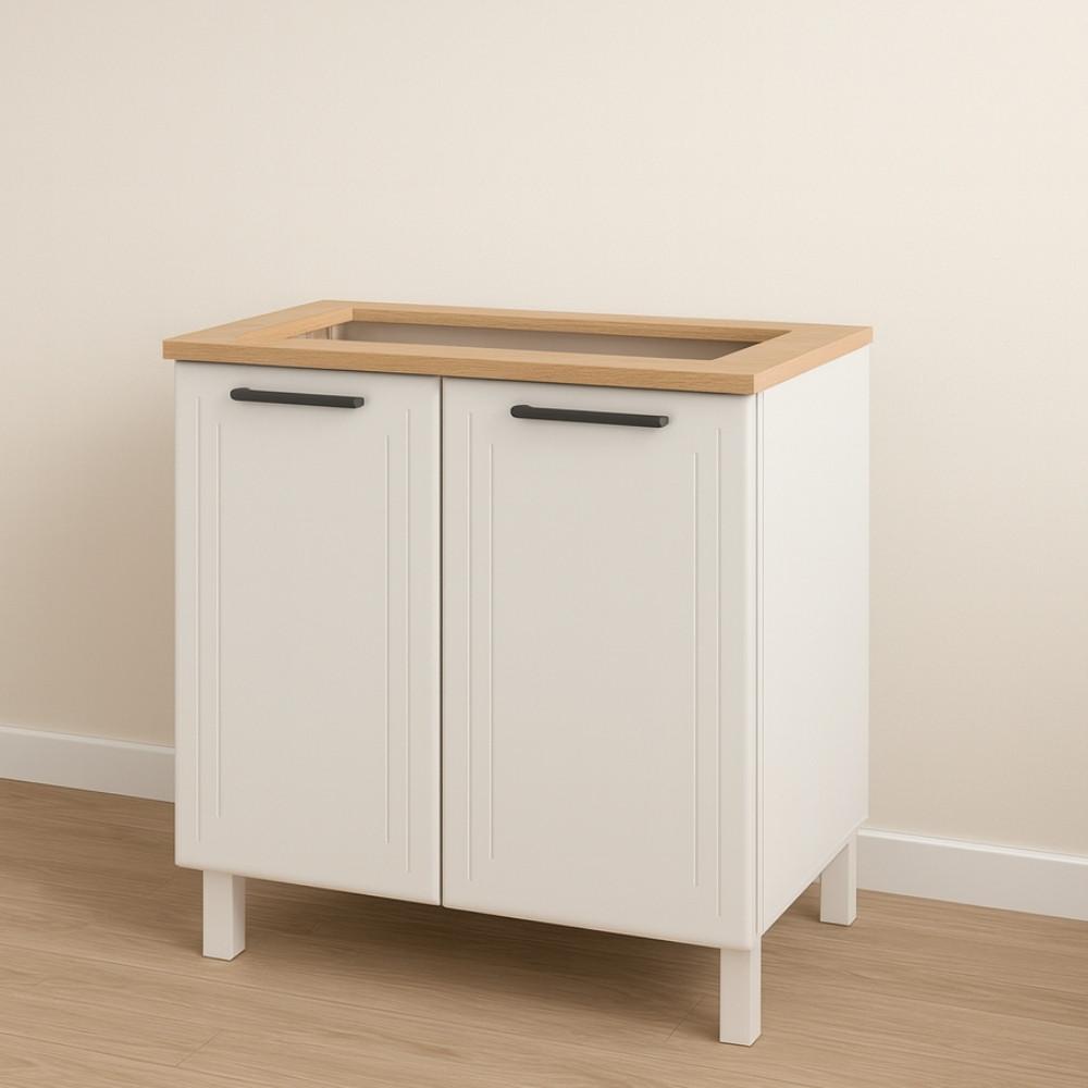 Balcão para Cooktop em Aço 4 Bocas 2 Portas Liz Telasul - 3