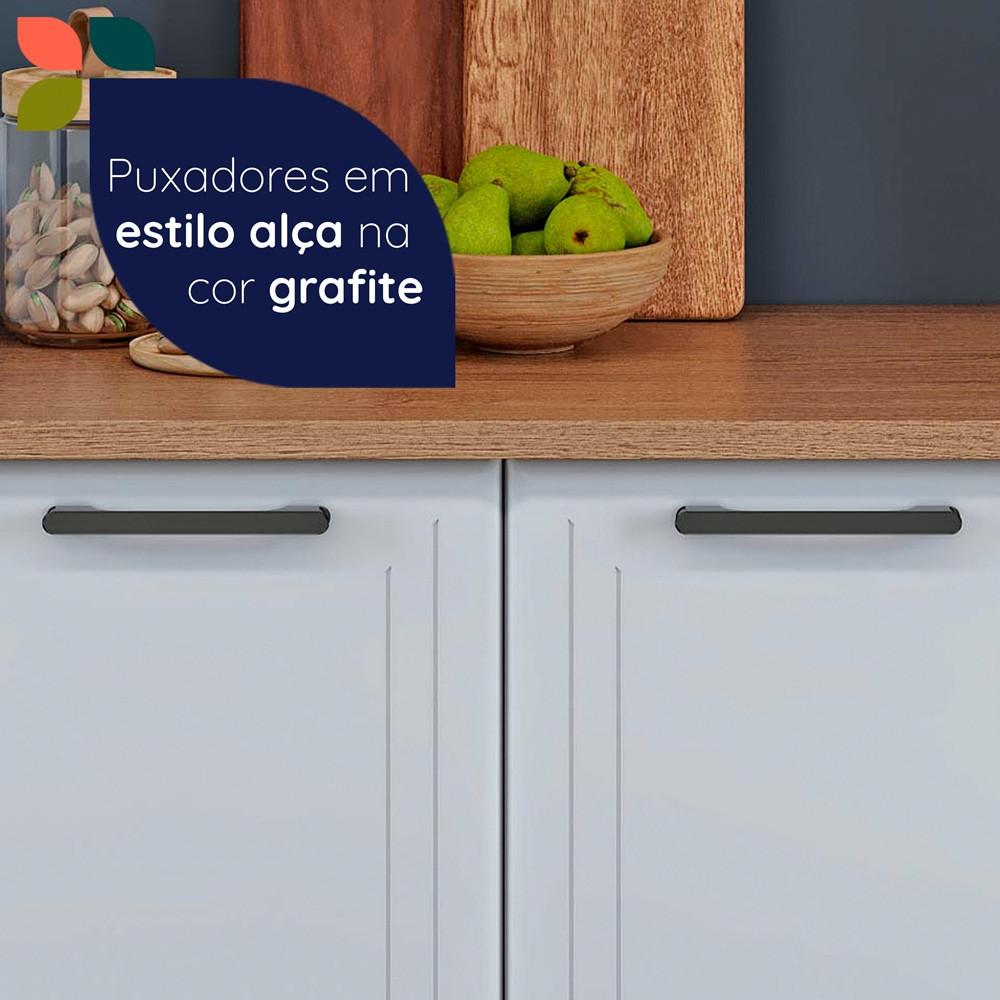 Balcão para Cooktop em Aço 4 Bocas 2 Portas Liz Telasul - 6