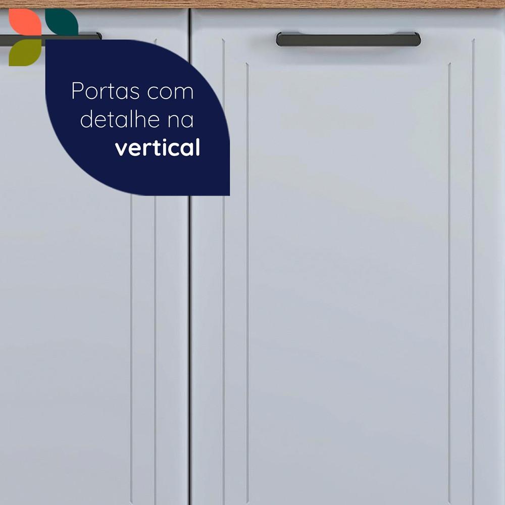 Balcão para Cooktop em Aço 4 Bocas 2 Portas Liz Telasul - 7