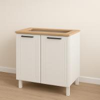 Balcão para Cooktop em Aço 4 Bocas 2 Portas Liz Telasul - 3